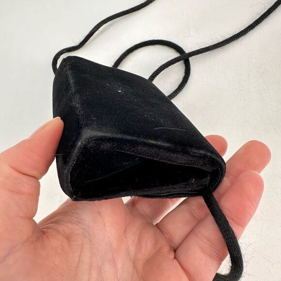 Estee Lauder vintage Y2K velvet mini clutch purse button snap Crossbody - Picture 10 of 12